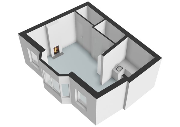 Floorplan - Lange Mare 53, 2312 GR Leiden